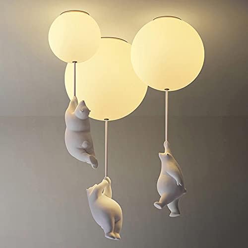 Loftlampe med Bjørn og Rød Ballon