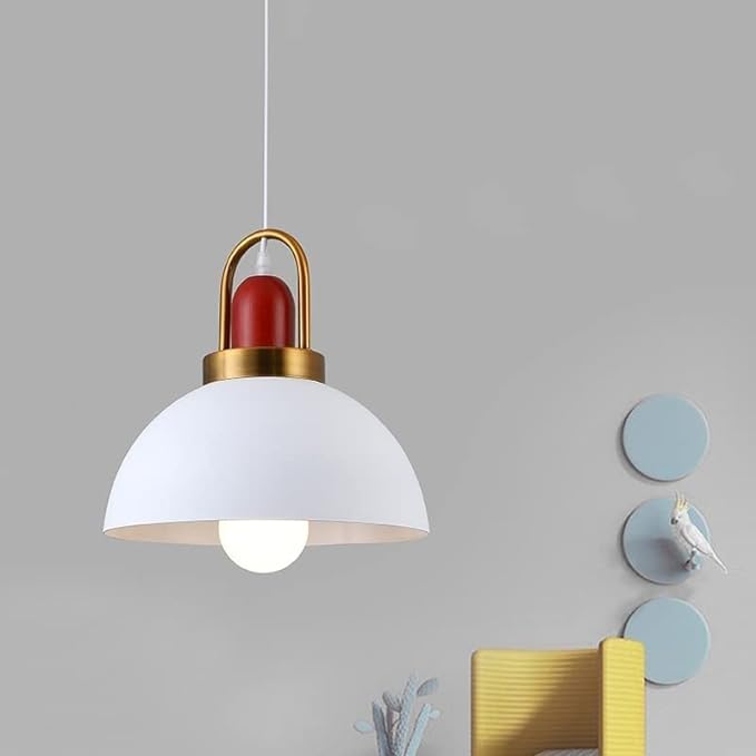 Justerbar Nordisk Pendellampe i Metal og Glas
