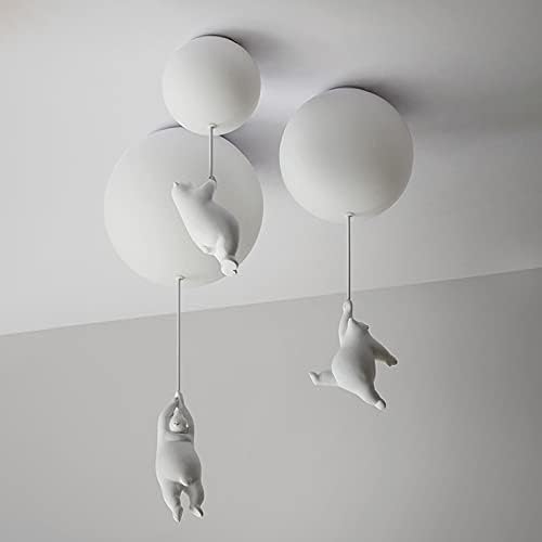 Loftlampe med Bjørn og Rød Ballon