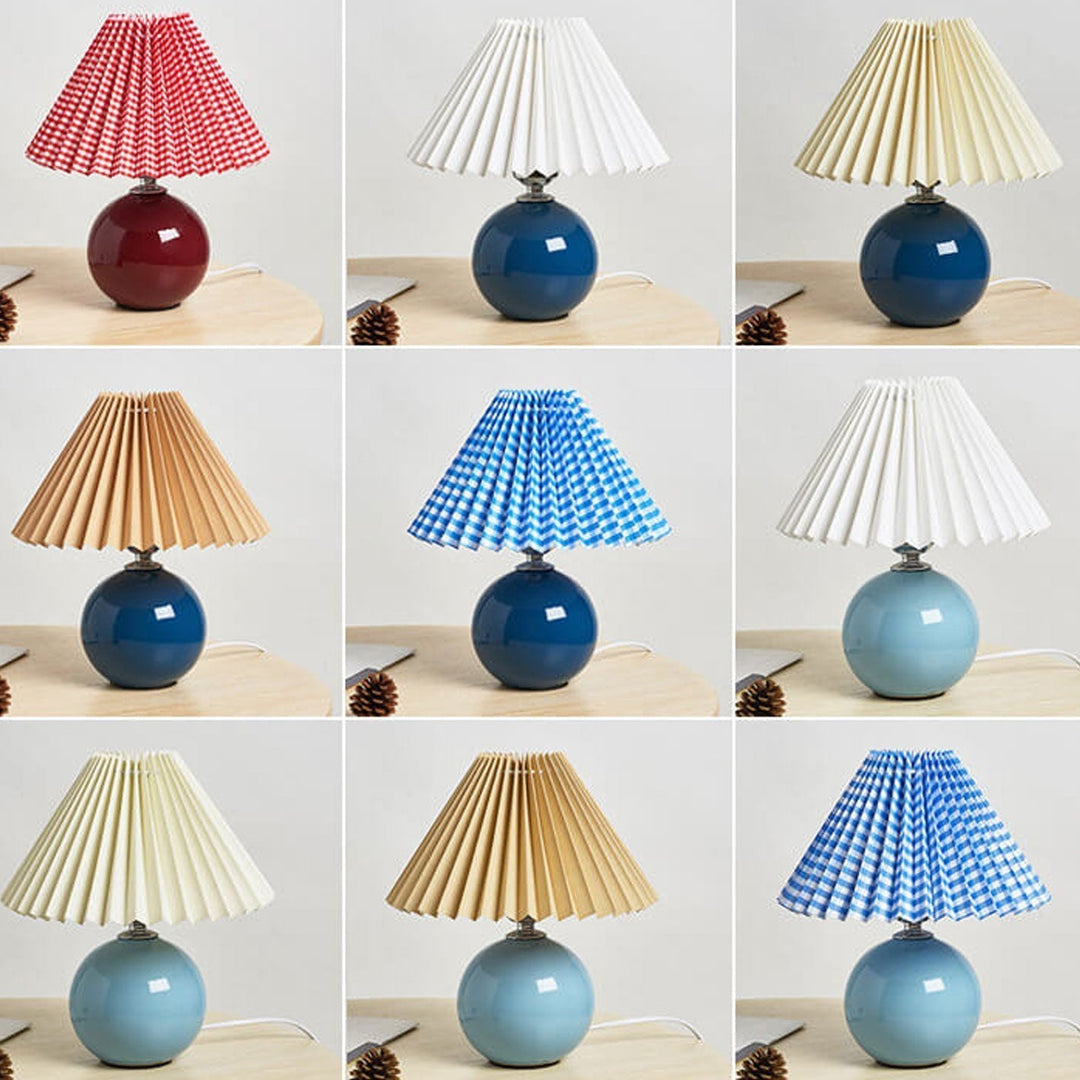 Moderne Keramisk Bordlampe i Flere Farver