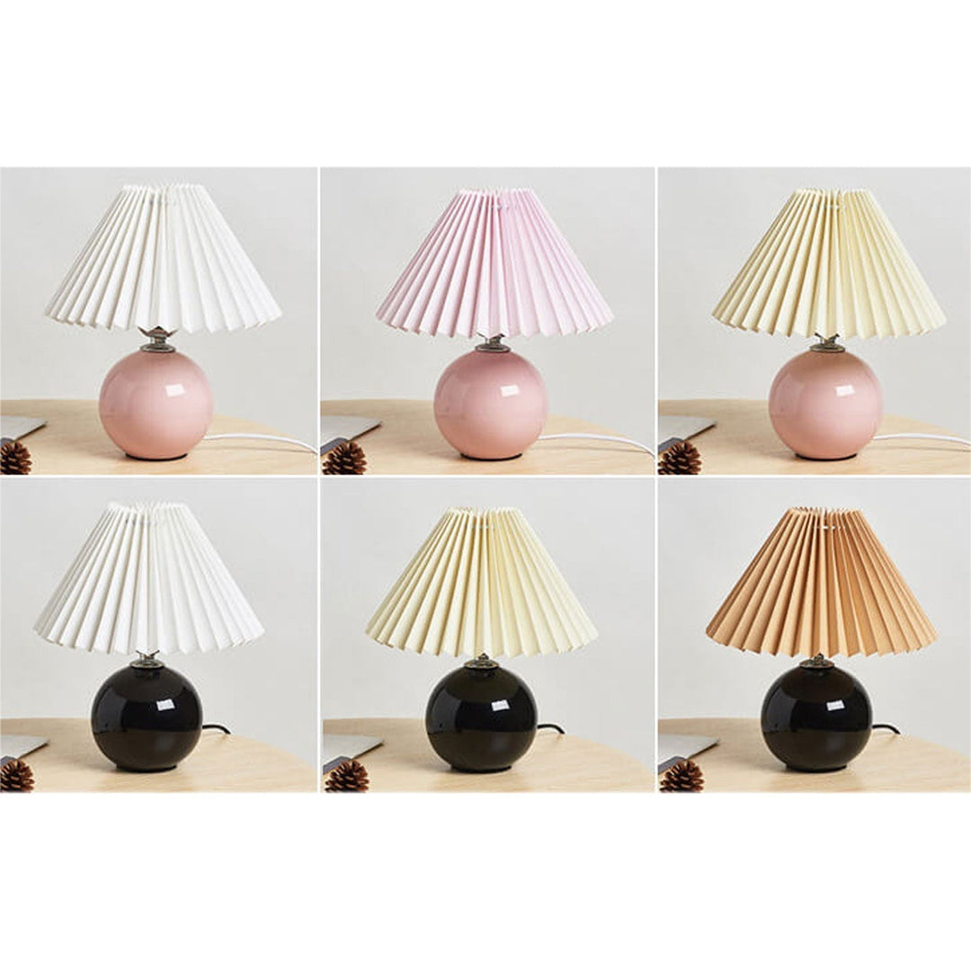 Moderne Keramisk Bordlampe i Flere Farver