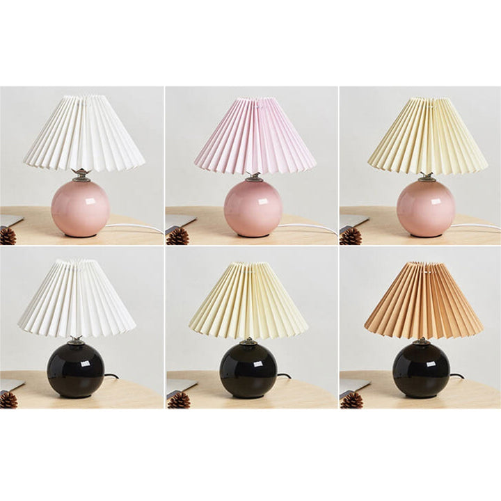 Moderne Keramisk Bordlampe i Flere Farver