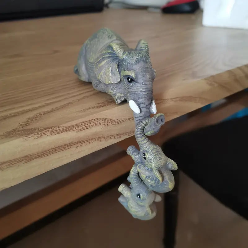 Elegant Elefant Dekorativ Ornament i Højkvalitets Harpiks