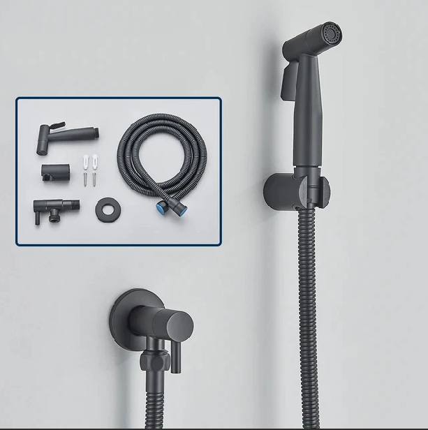 Koldvandsbidet Sprayer i Rustfrit Stål med Vægmontering