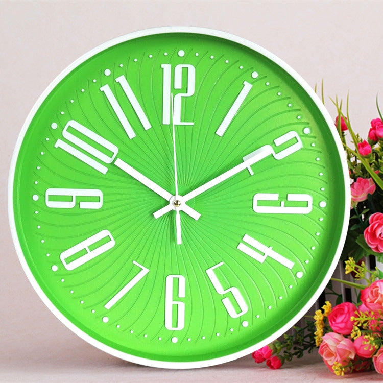 Stille Klasseværelsesur med Store Cifre i Miljøvenligt ABS