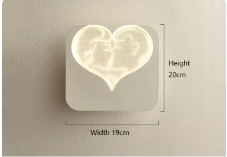 Minimalistisk LED Væglampe i Aluminium og Akryl