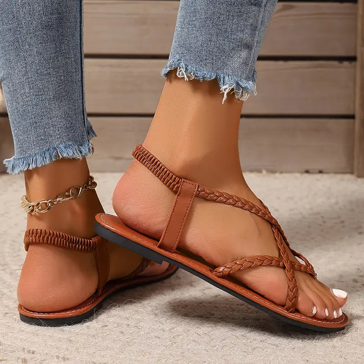 Julia | Damernes Forår Fleksible Flade Sandaler