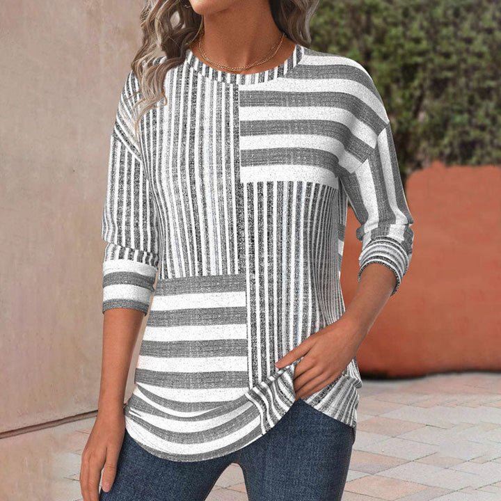 Tricia™ | Stribet Komfort Bluse