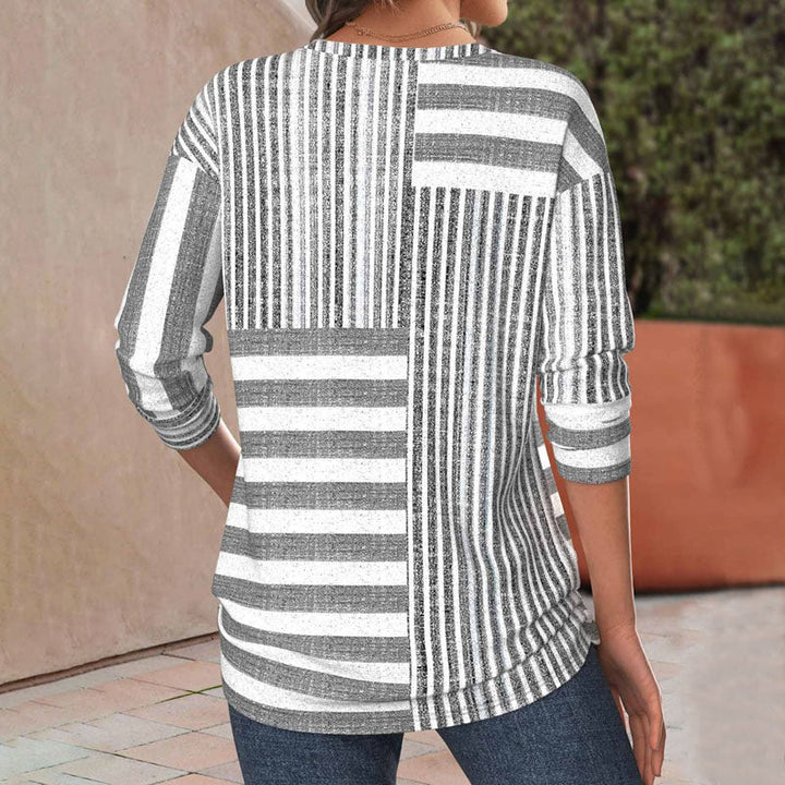 Tricia™ | Stribet Komfort Bluse