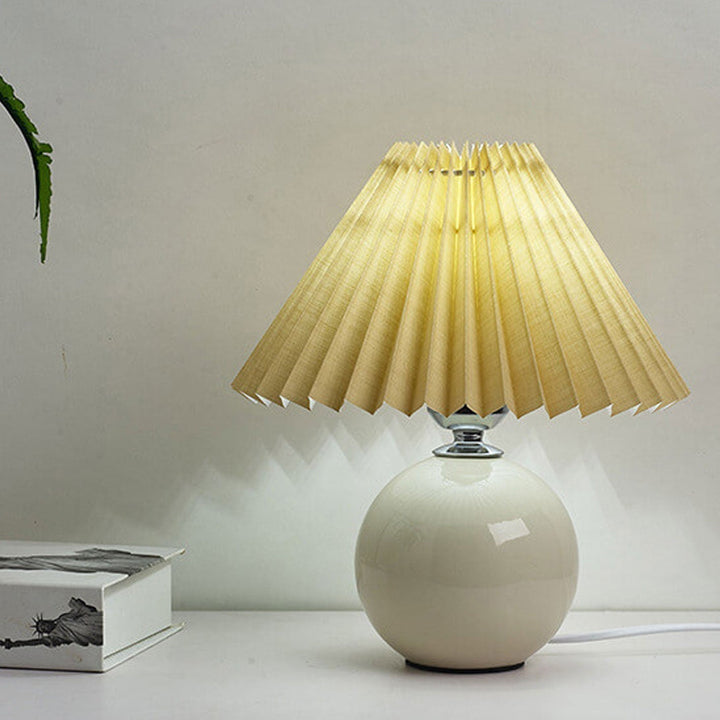 Moderne Keramisk Bordlampe i Flere Farver