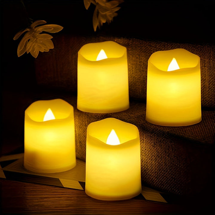 Flameless LED Fyrfadslys med Realistisk Flakkende Effekt