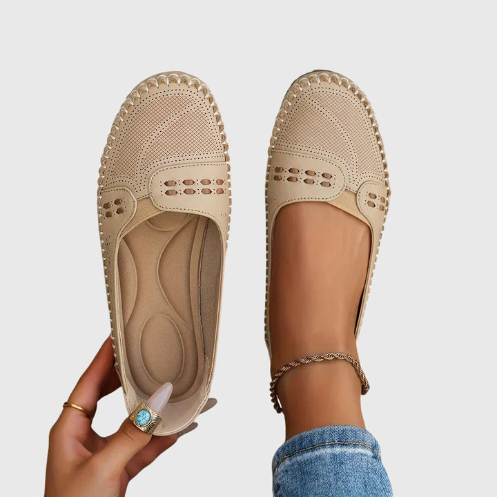 Petra | Dame Forår Perforerede Lette Loafers