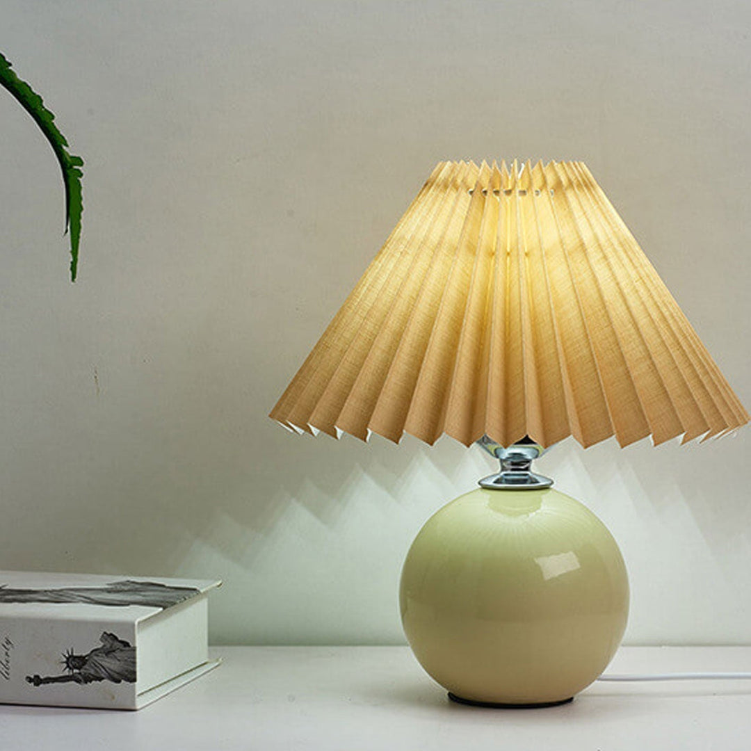 Moderne Keramisk Bordlampe i Flere Farver