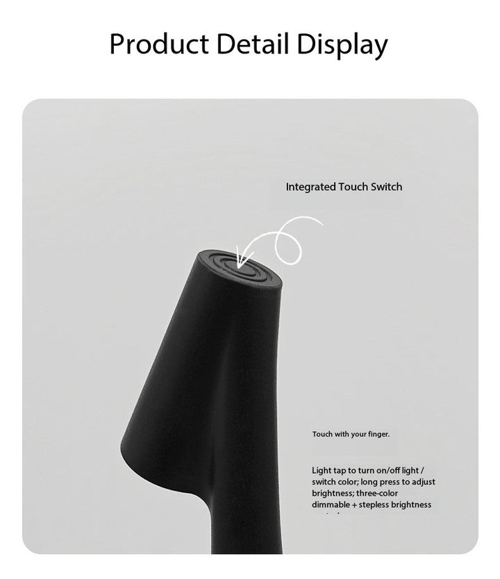 Genopladelig Touch Bordlampe med Dæmpning og Farver