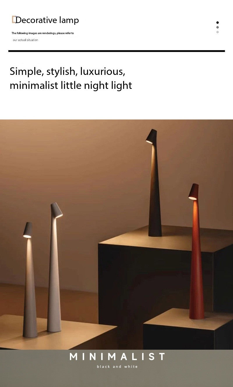 Genopladelig Touch Bordlampe med Dæmpning og Farver