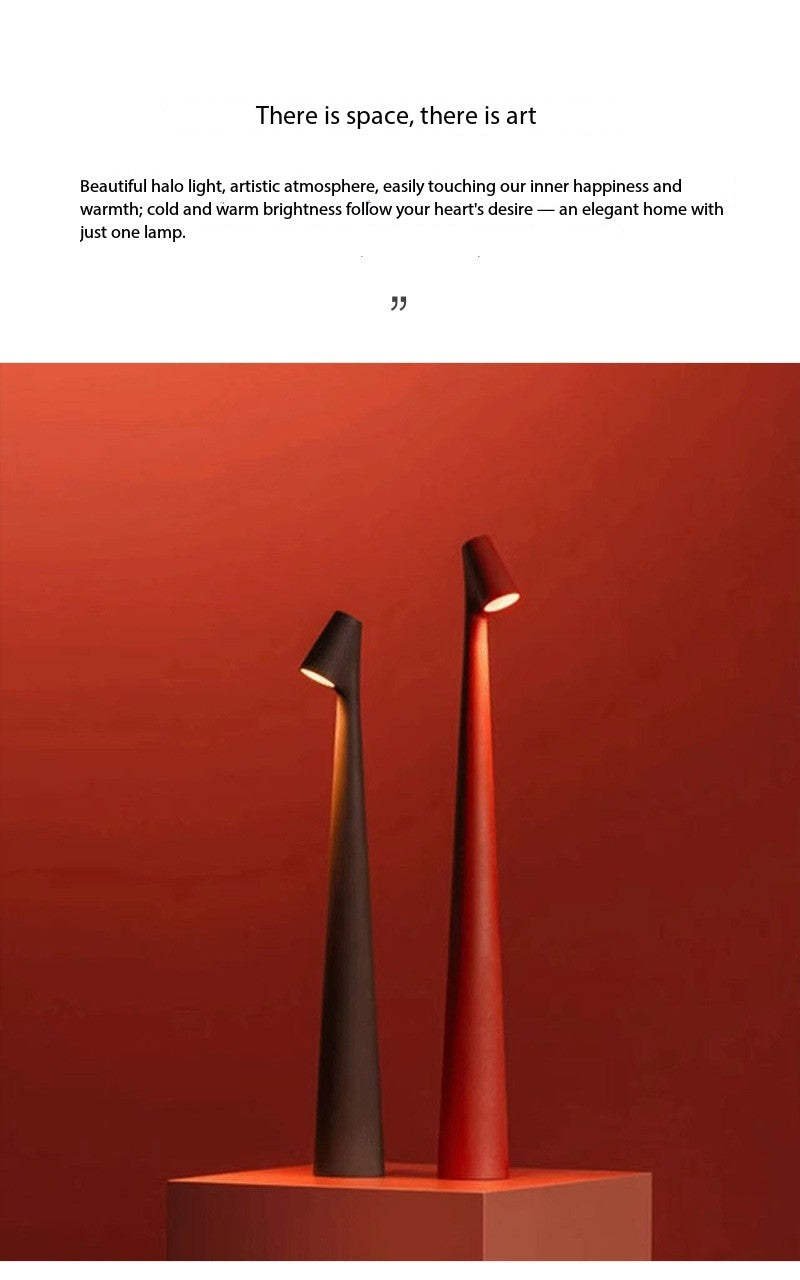 Genopladelig Touch Bordlampe med Dæmpning og Farver