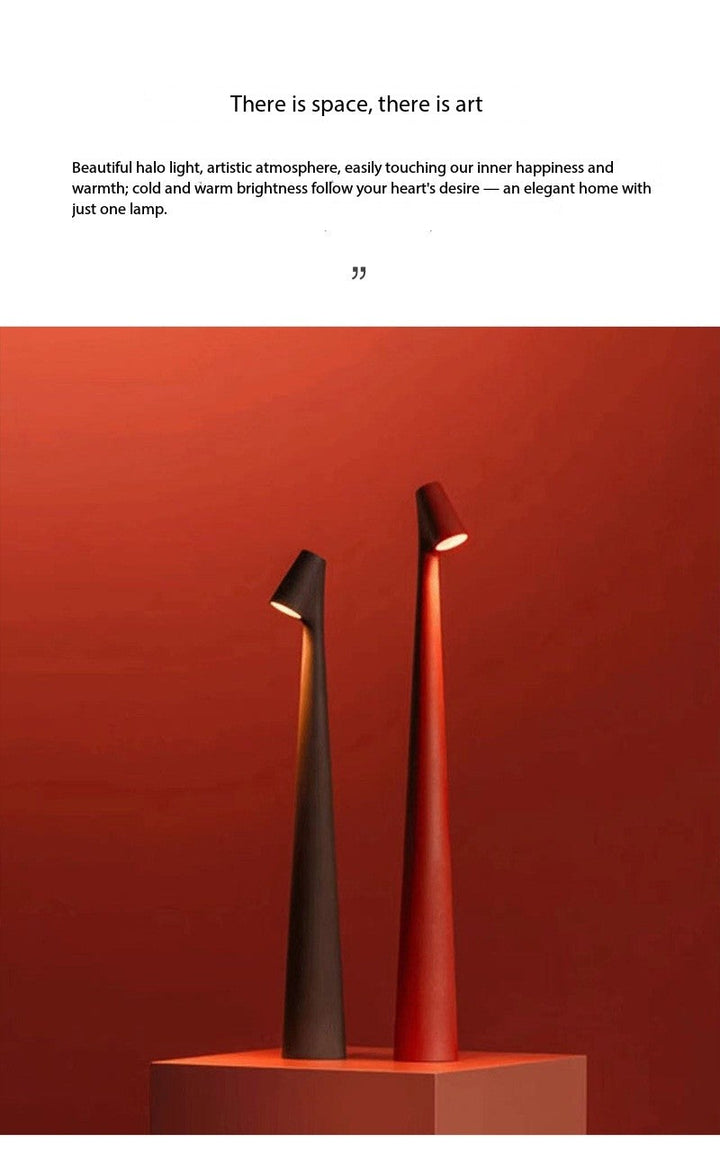 Genopladelig Touch Bordlampe med Dæmpning og Farver