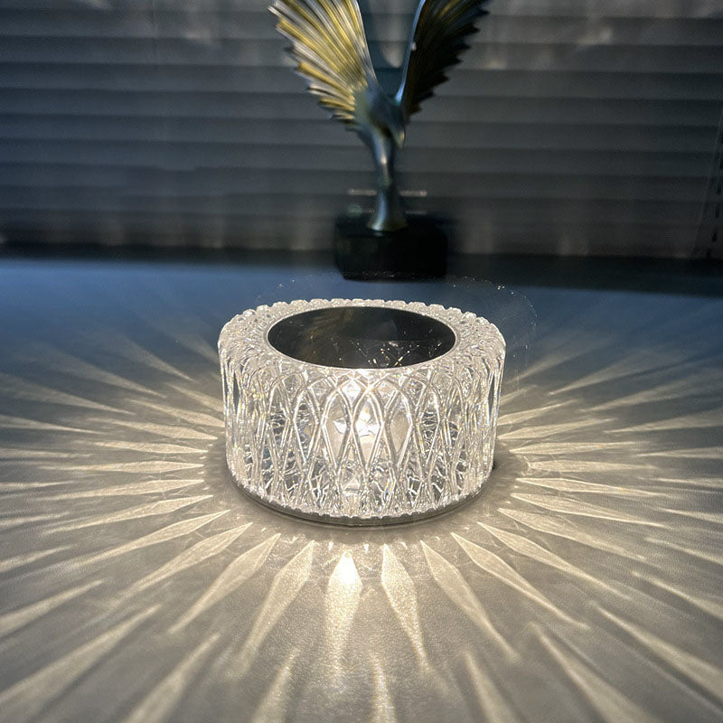 Rosa Berøringsaktiveret Bordlampe med RGB Belysning