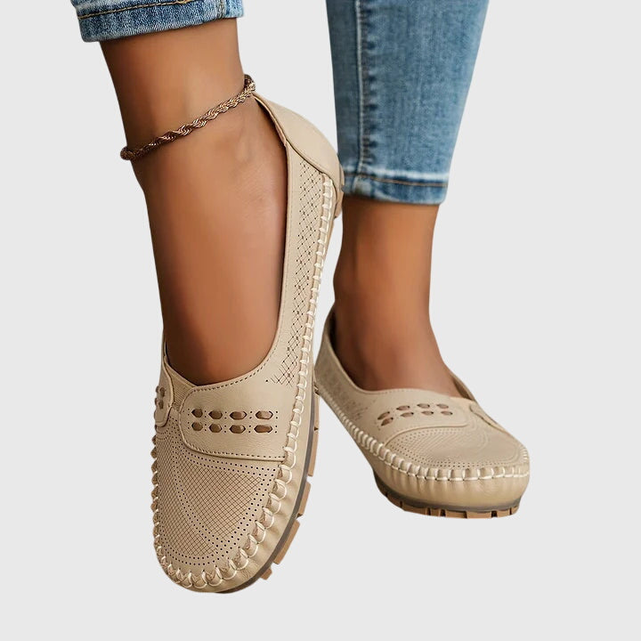 Petra | Dame Forår Perforerede Lette Loafers