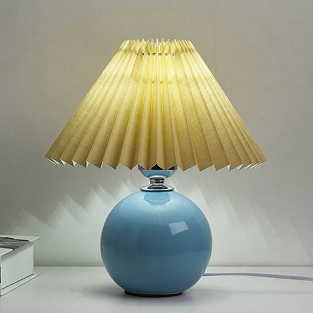 Moderne Keramisk Bordlampe i Flere Farver