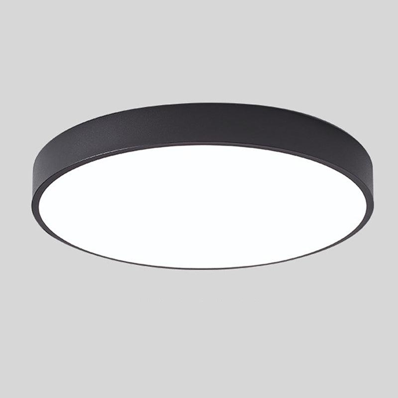 Træ Rund Loftlampe med Peberkage-design