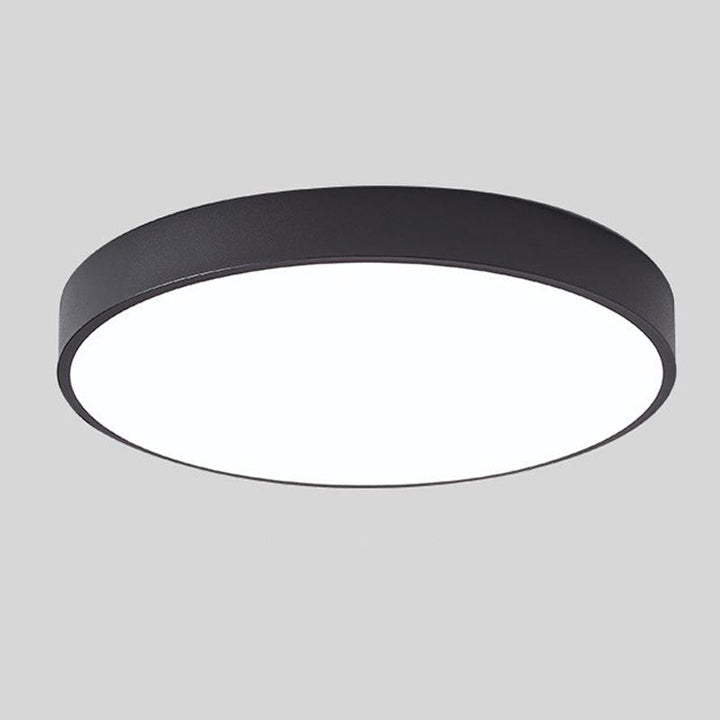 Træ Rund Loftlampe med Peberkage-design