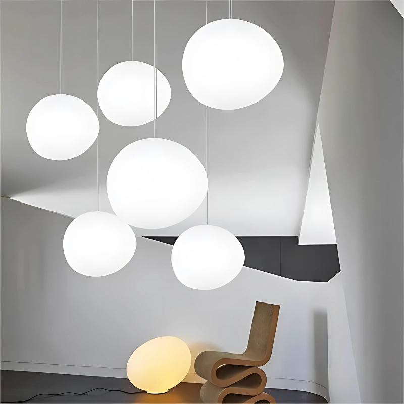 Glas Pebble Pendel Lys med Moderne Design