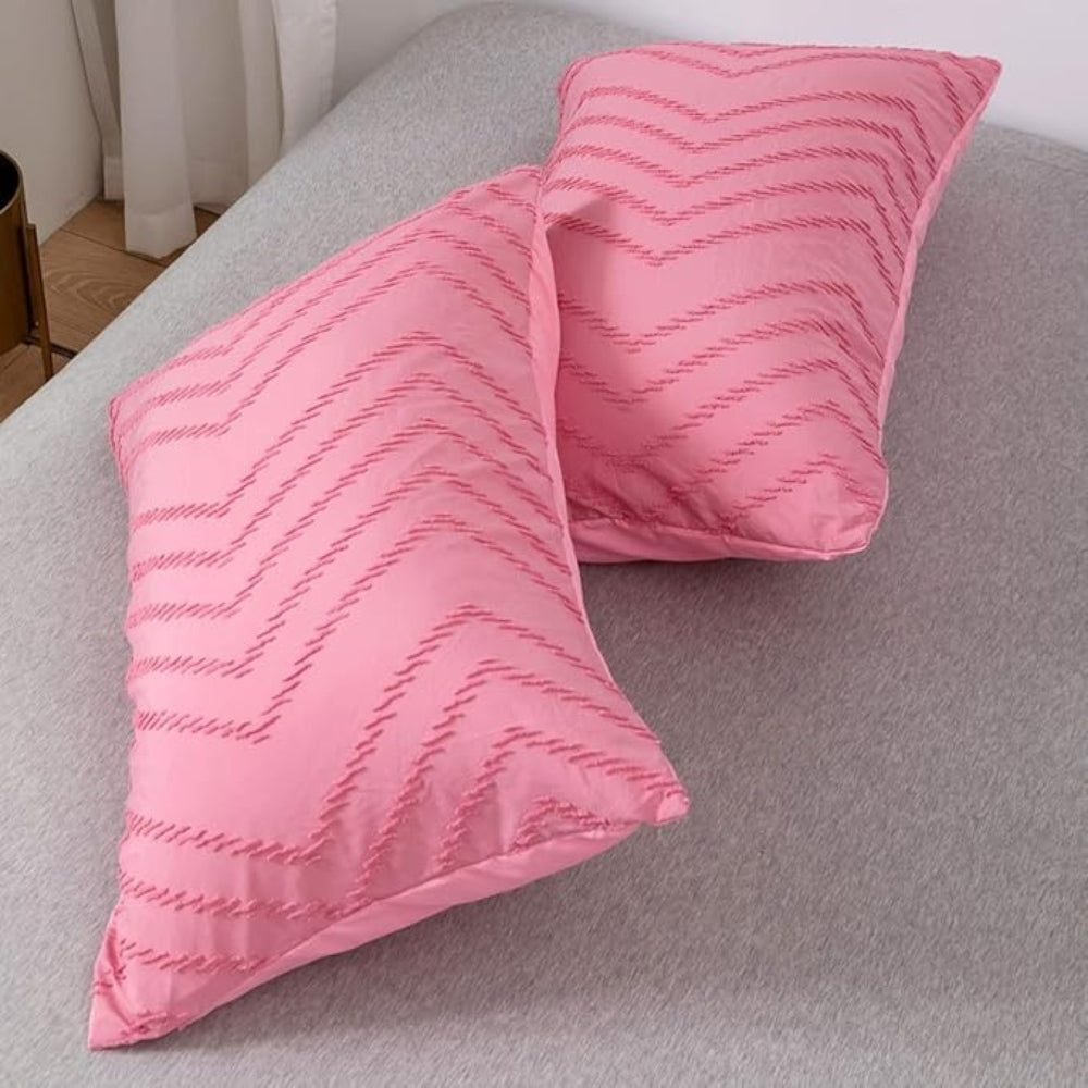 Chevron Mikrofiber Dynecover Sæt med Pudebetræk