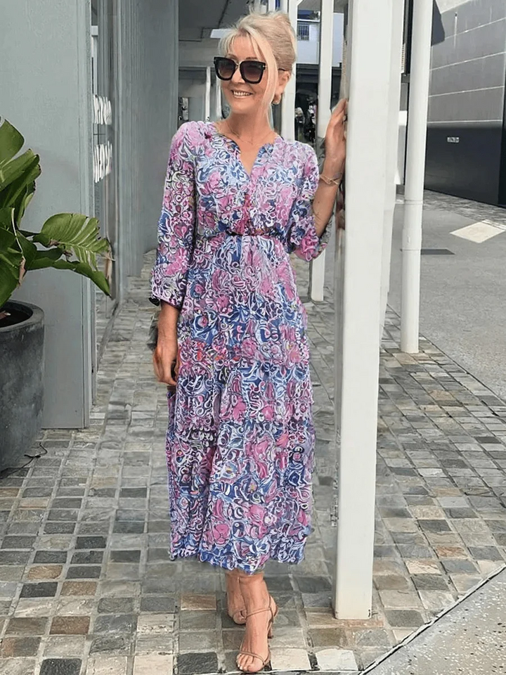 Ivy™ | Casual Floral Boho Kjole