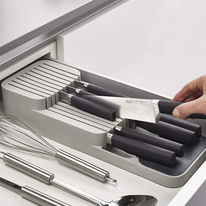 Dobbeltlag Knivopbevaringsbakke til 9 Knive i PP-materiale