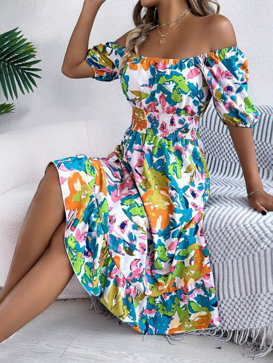 Leslie™ | Casual Boho Gradient Kjole