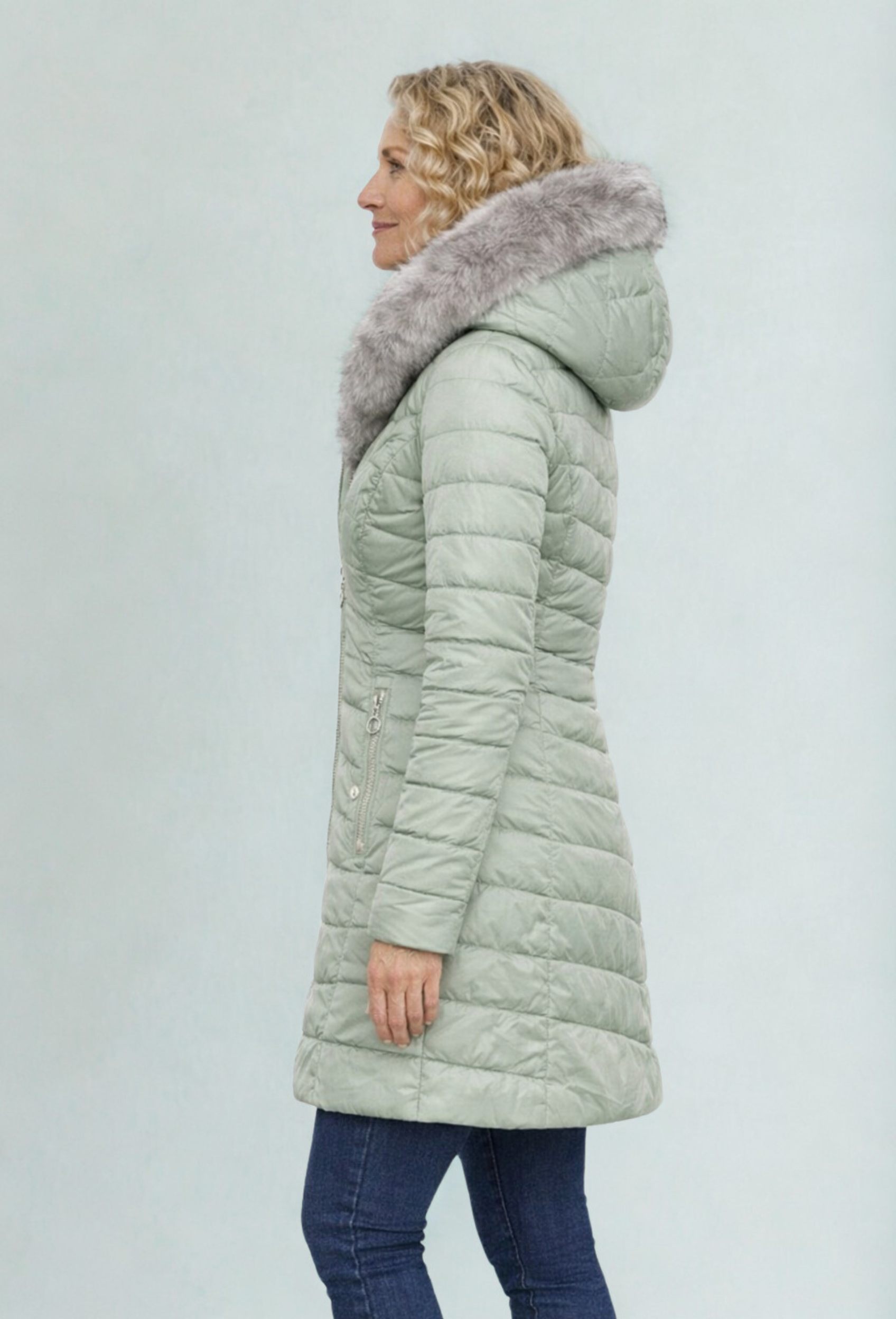 Elin | Lang Quiltet Vinterjakke Til Damer  – Let, Varm & Tidløs