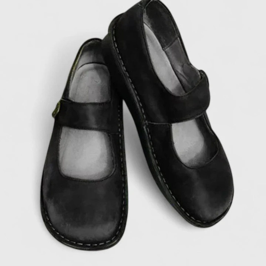 Selina | Dame Slip-On Sko med Remdetalje