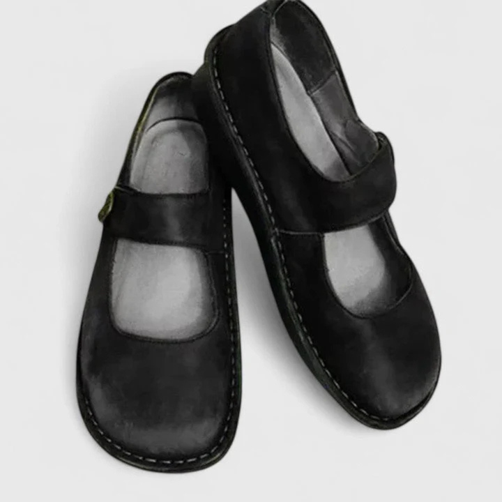 Selina | Dame Slip-On Sko med Remdetalje