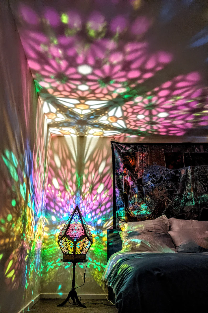 LED Bordlampe med Stjernehimmel og Farveskift