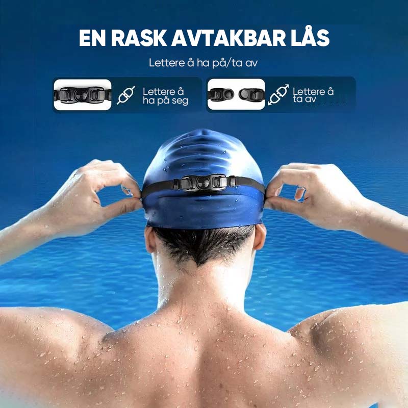 Anti-Dug Silikone Svømmegoggles med 180-Graders Udsigt