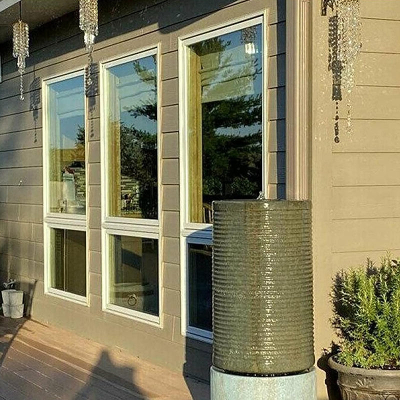 Krystal Glas Vindklokke med Farverige Perler