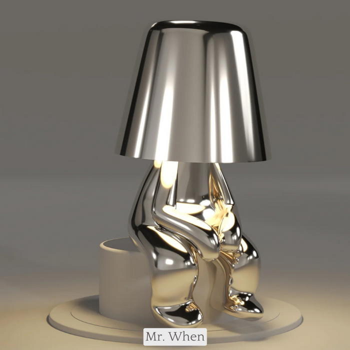Genopladelig LED Bordlampe med Dæmpbart Varmt Lys
