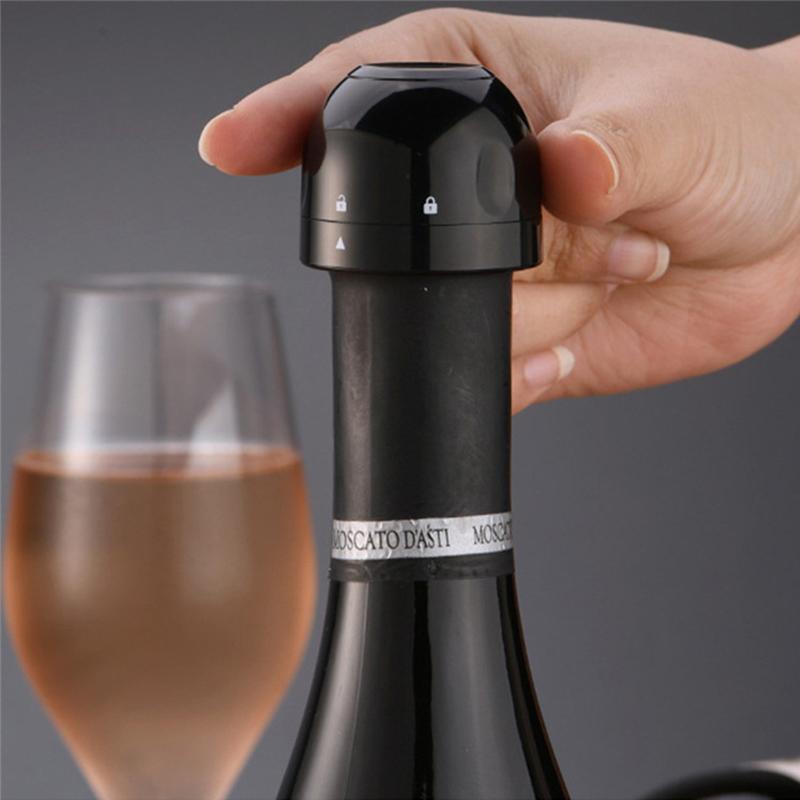 Genanvendelig Silikone Vin- og Champagneflaskeprop med Twist-Lock Tætning