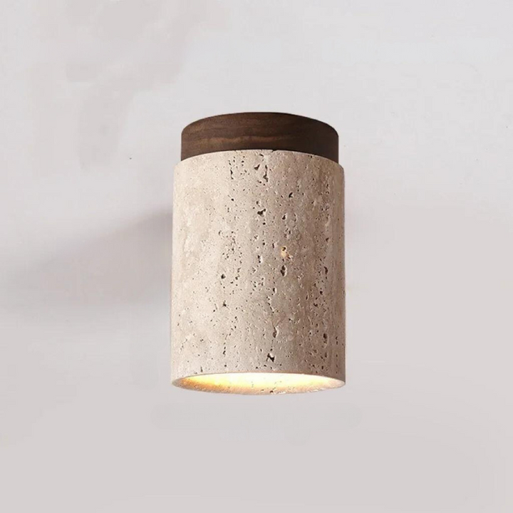 Integreret Travertin Loftlampe til Gangarealer og Trapper
