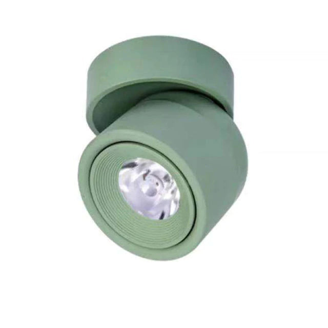Dæmpbar Minimalistisk LED Spotlys med 340-Grad Rotation i Aluminium