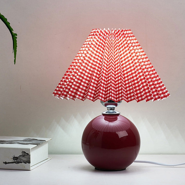 Moderne Keramisk Bordlampe i Flere Farver