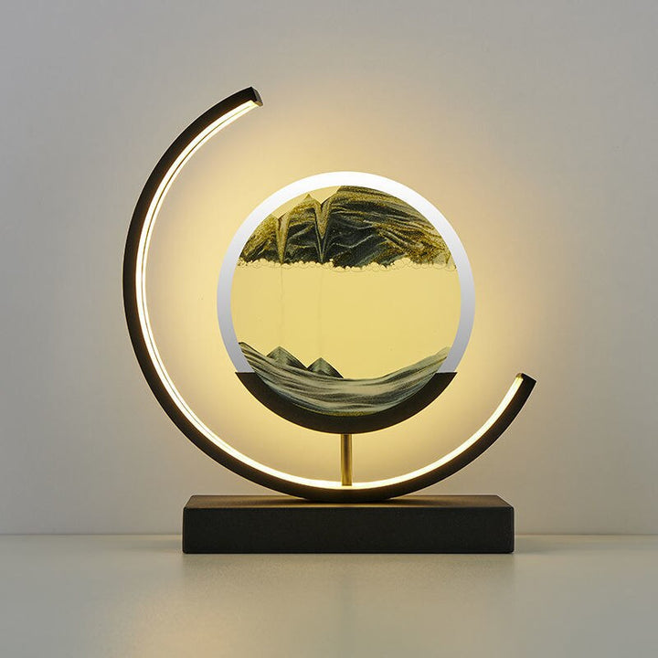 3D Sand Skaller Bordlampe med Blødt LED Lys