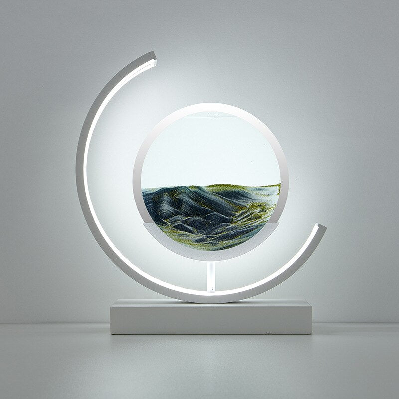 3D Sand Skaller Bordlampe med Blødt LED Lys