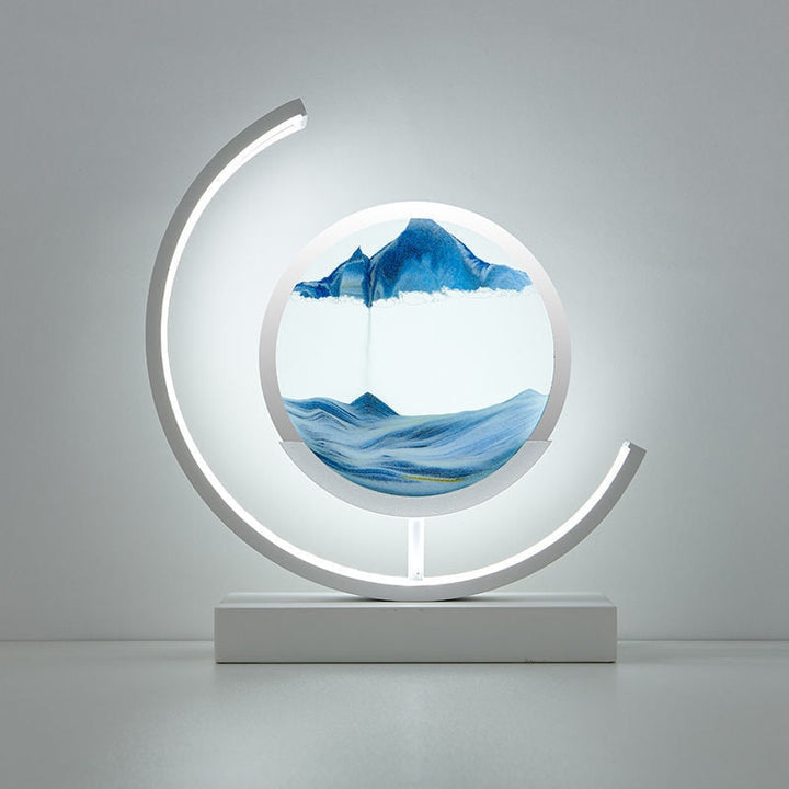 3D Sand Skall Bordlampe med Blødt LED Lys