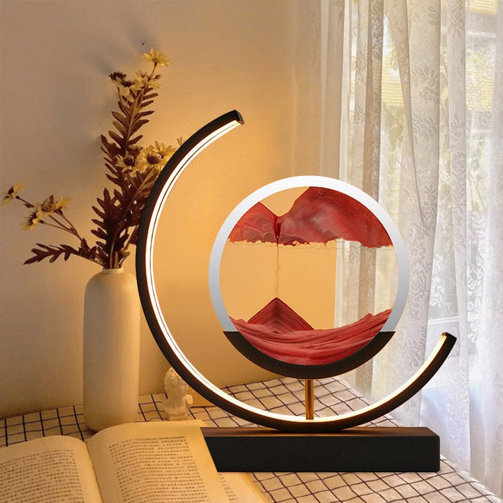 3D Sand Skaller Bordlampe med Blødt LED Lys