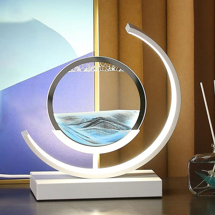 3D Sand Skaller Bordlampe med Blødt LED Lys