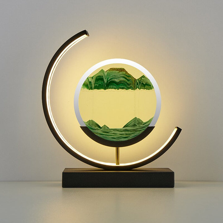3D Sand Skall Bordlampe med Blødt LED Lys
