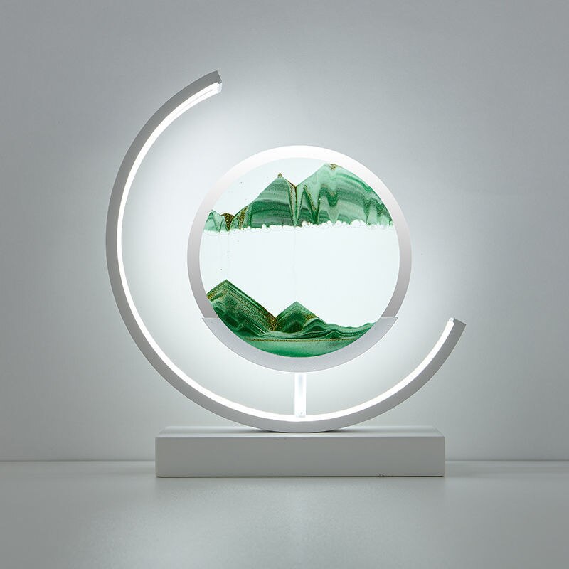 3D Sand Skaller Bordlampe med Blødt LED Lys