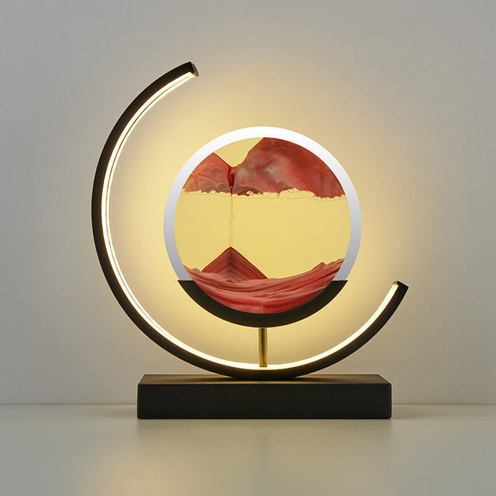 3D Sand Skaller Bordlampe med Blødt LED Lys
